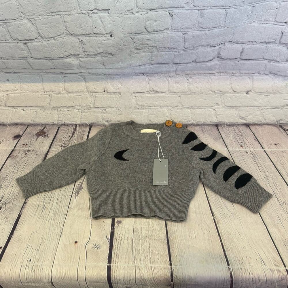 Miki Miette Moon Phases Baby Sweater